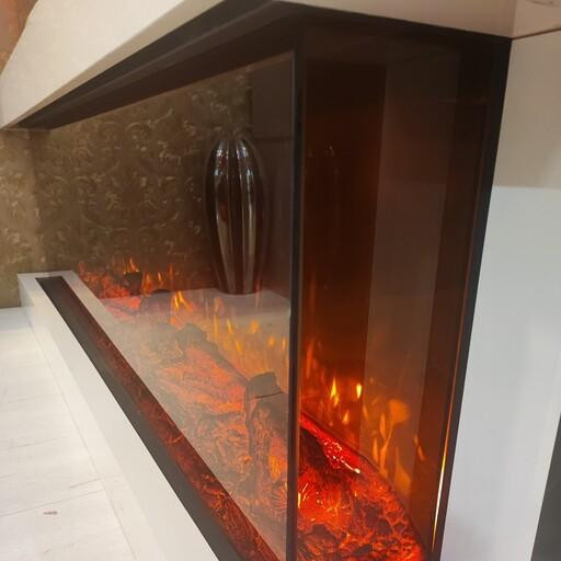 شومینه برقی سه بعدی طول 200 سانتی متر